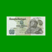 BILLETE DE PORTUGAL 20 ESCUDOS, PICK 173, AÑO 1971 ESTADO SIN CIRCULAR.-