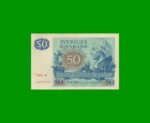 BILLETE DE SUECIA 50 KRONOR, PICK 53b, AÑO 1976 ESTADO EXCELENTE.-