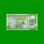 BILLETE DE GAMBIA 10 DALASIS, PICK 32, AÑO 2015 ESTADO SIN CIRCULAR.-