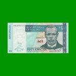 BILLETE DE MALAWI 50 KWACHA, PICK 53d, AÑO 2009 ESTADO SIN CIRCULAR.-