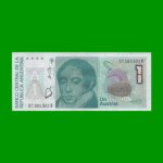 BILLETE DE AUSTRALES, 1 AUSTRAL, BOT 2804, AÑO 1986, ESTADO EXCELENTE+.-