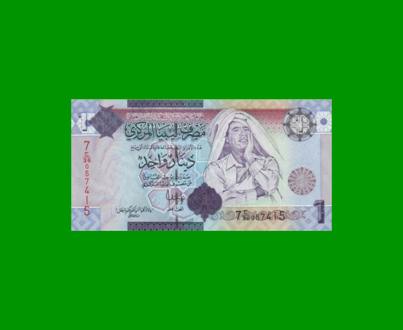 BILLETE DE LIBYA 10 DINAR, PICK 71, AÑO 2009 ESTADO SIN CIRCULAR.-