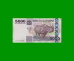 BILLETE DE TANZANIA 5.000 SHILLINGS, PICK 38, AÑO 2003 ESTADO SIN CIRCULAR.-