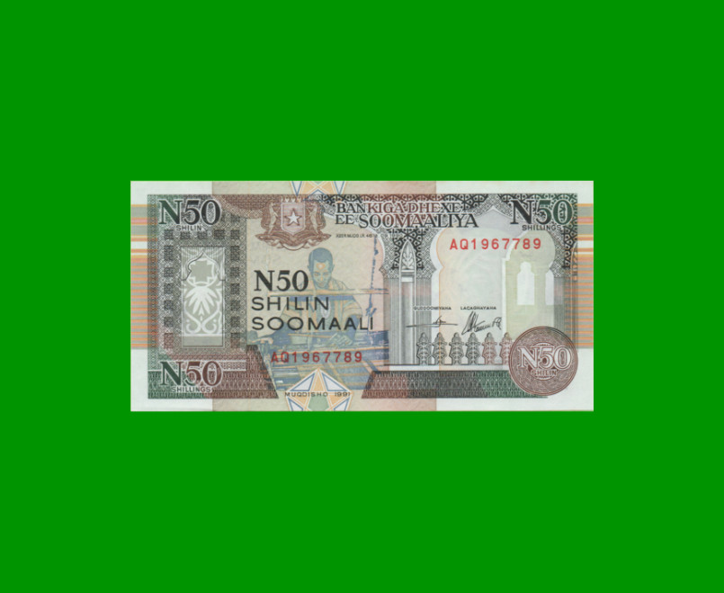 BILLETE DE SOMALIA 50 SHILLINGS, PICK R2, AÑO 1991 ESTADO SIN CIRCULAR.-