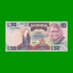 BILLETE DE ZAMBIA 50 KWACHA, PICK 28a, AÑO 1986/1988, ESTADO SIN CIRCULAR.-