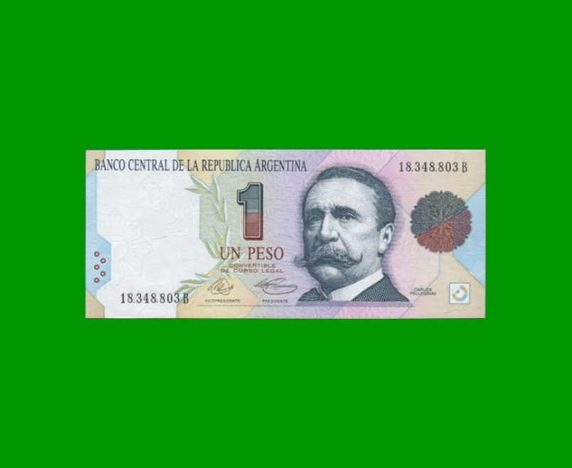 PESOS CONVERTIBLES 1er DISEÑO $1,00, BOT 3002, AÑO 1992, ESTADO EXCELENTE+.-