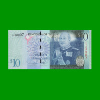 BILLETE DE TONGA 10 PA`ANGA, PICK 40, AÑO (2008) ESTADO SIN CIRCULAR.-