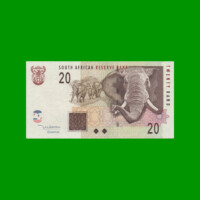 BILLETE DE SUDAFRICA 20 RAND, PICK 124b, ESTADO MUY BUENO+ .-