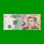 PESOS 3er DISEÑO $10,00, BOT 4002, AÑO 2016, ESTADO EXCELENTE.-