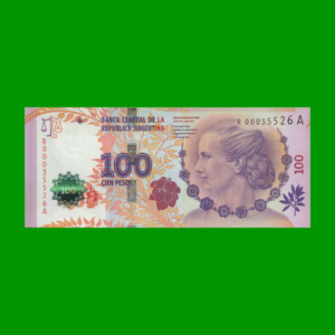 REPOSICION BILLETE CONVERTIBLE TERCER DISEÑO $ 100,00 CONMEMORATIVO, BOT C003, ESTADO SIN CIRCULAR.-