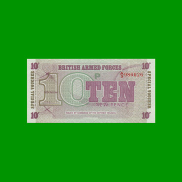 BILLETE DE INGLATERRA (GRAN BRETAÑA) 10 PENCE, PICK M48, AÑO 1972 ESTADO SIN CIRCULAR.-