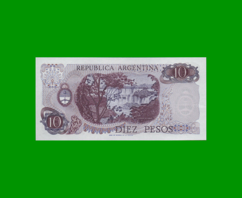 PESOS LEY 18.188 $10,00, BOT 2339, AÑO 1971, ESTADO SIN CIRCULAR.- - Imagen 2