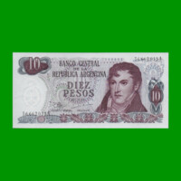 PESOS LEY 18.188 $10,00, BOT 2339, AÑO 1971, ESTADO SIN CIRCULAR.-