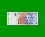 PESOS CONVERTIBLES 2do DISEÑO $2,00, BOT 3245, AÑO 2014, ESTADO EXCELENTE.-