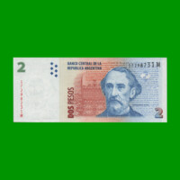 PESOS CONVERTIBLES 2do DISEÑO $2,00, BOT 3245, AÑO 2014, ESTADO EXCELENTE.-