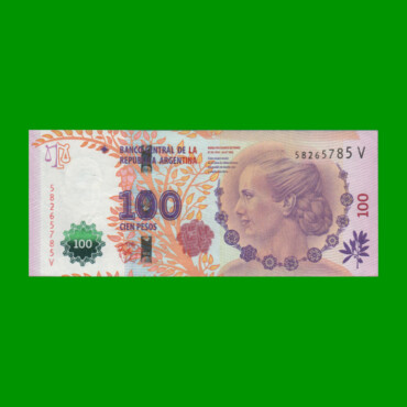 PESOS 3er DISEÑO $100,00, BOT 4328, AÑO 2015, ESTADO EXCELENTE.-