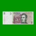 PESOS CONVERTIBLES 2do DISEÑO $5,00, BOT 3301, AÑO 1998, ESTADO SIN CIRCULAR.-