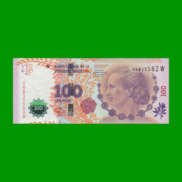 PESOS 3er DISEÑO $100,00, BOT 4329, AÑO 2015, ESTADO EXCELENTE.-