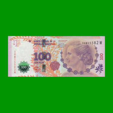 PESOS 3er DISEÑO $100,00, BOT 4329, AÑO 2015, ESTADO EXCELENTE.-