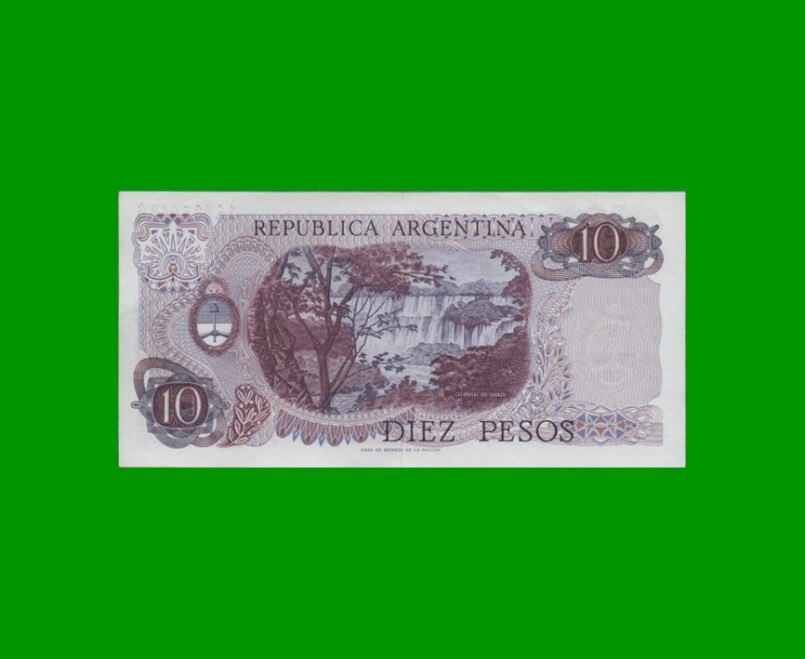 PESOS LEY 18.188 $10,00, BOT 2343, AÑO 1972, ESTADO EXCELENTE+ .- - Imagen 2