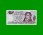 PESOS LEY 18.188 $10,00, BOT 2343, AÑO 1972, ESTADO EXCELENTE+ .-