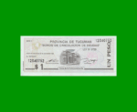 BONO DE TUCUMAN $ 1,00, EC 432, AÑO 1993, ESTADO SIN CIRCULAR.-