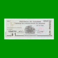 BONO DE TUCUMAN $ 1,00, EC 432, AÑO 1993, ESTADO SIN CIRCULAR.-