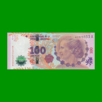 PESOS 3er DISEÑO $100,00, BOT 4330, AÑO 2015, ESTADO SIN CIRCULAR.-