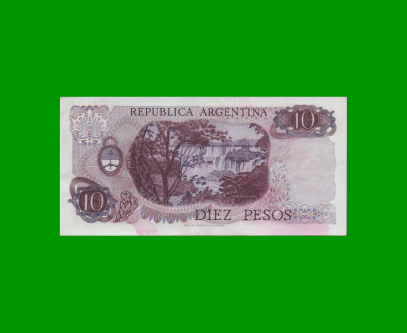 PESOS LEY 18.188 $10,00, BOT 2346, AÑO 1973, ESTADO EXCELENTE+ .- - Imagen 2