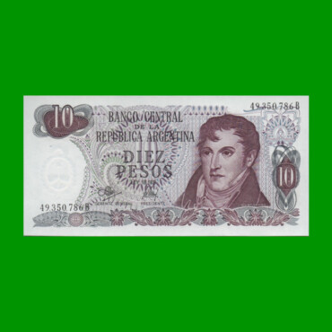 PESOS LEY 18.188 $10,00, BOT 2346, AÑO 1973, ESTADO SIN CIRCULAR.-