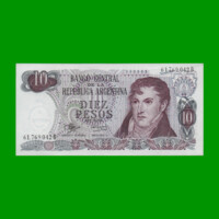 PESOS LEY 18.188 $10,00, BOT 2348, AÑO 1973, ESTADO EXCELENTE.-