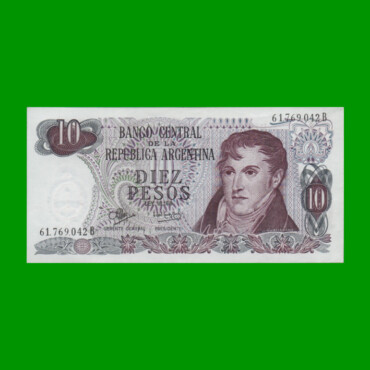 PESOS LEY 18.188 $10,00, BOT 2348, AÑO 1973, ESTADO EXCELENTE.-