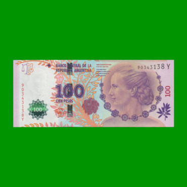 PESOS 3er DISEÑO $100,00, BOT 4331, AÑO 2015, ESTADO SIN CIRCULAR.-