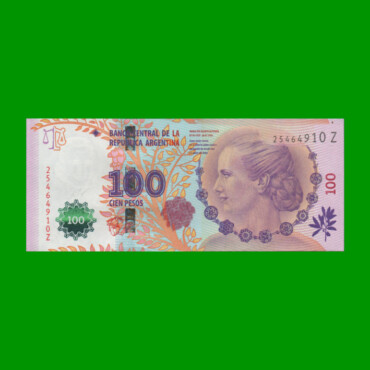 PESOS 3er DISEÑO $100,00, BOT 4332, AÑO 2015, ESTADO EXCELENTE+.-