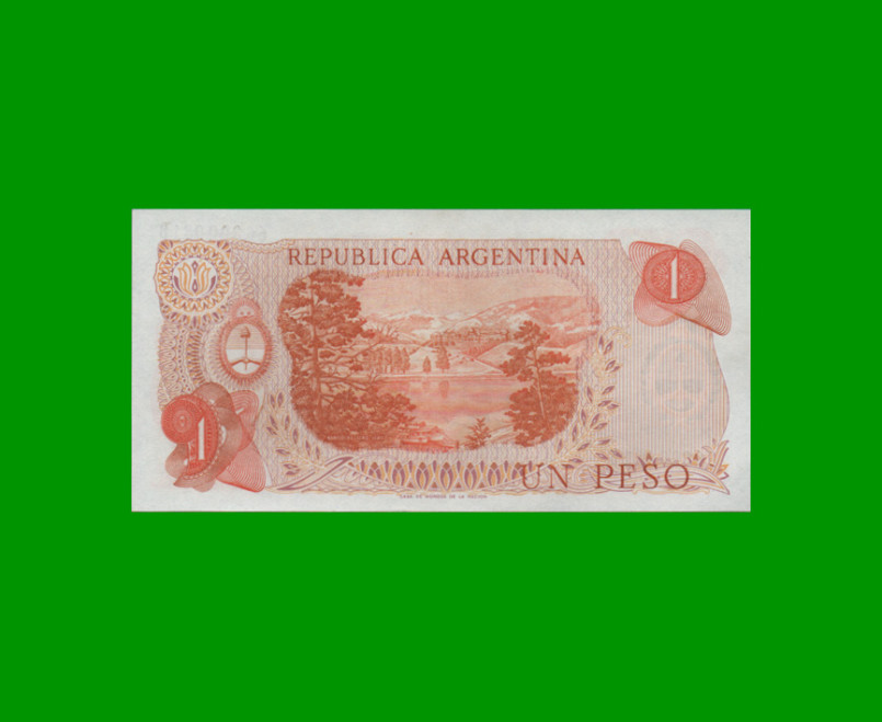 PESOS LEY 18.188 $1,00, BOT 2303, AÑO 1971, ESTADO EXCELENTE+ .- - Imagen 2