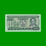 BILLETE DE MOZAMBIQUE 100 METICAIS, PICK 130a, AÑO 1983 ESTADO SIN CIRCULAR.-