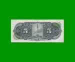 BILLETE DE MEXICO $5,00 PICK 60h, AÑO 1963, ESTADO MUY BUENO.- - Imagen 2