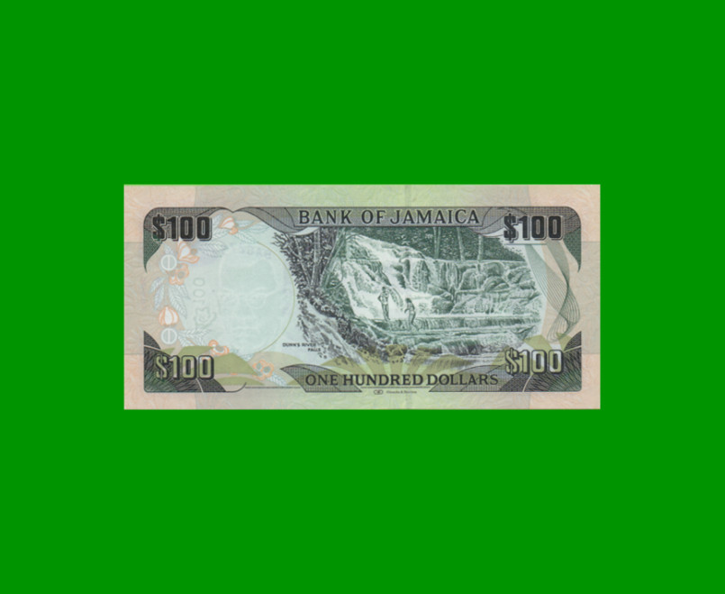 BILLETE DE JAMAICA 100 DOLARES PICK 95, AÑO 2014 ESTADO SIN CIRCULAR.- - Imagen 2