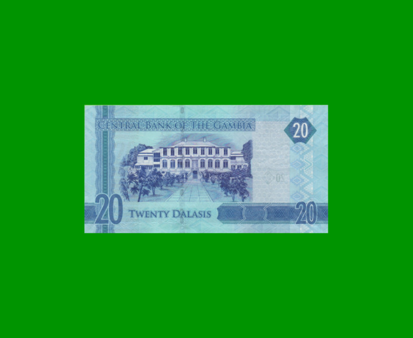 BILLETE DE GAMBIA 20 DALASIS, PICK 33, AÑO 2015 ESTADO SIN CIRCULAR.- - Imagen 2