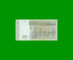 BILLETE DE MADAGASCAR 200 ARIARY, PICK 87b, AÑO 2004 ESTADO SIN CIRCULAR.- - Imagen 2