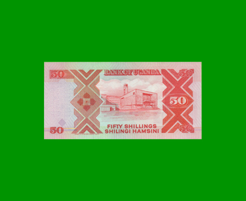 BILLETE DE UGANDA 50 SHILLINGS, PICK 30a, AÑO 1987 ESTADO SIN CIRCULAR.- - Imagen 2