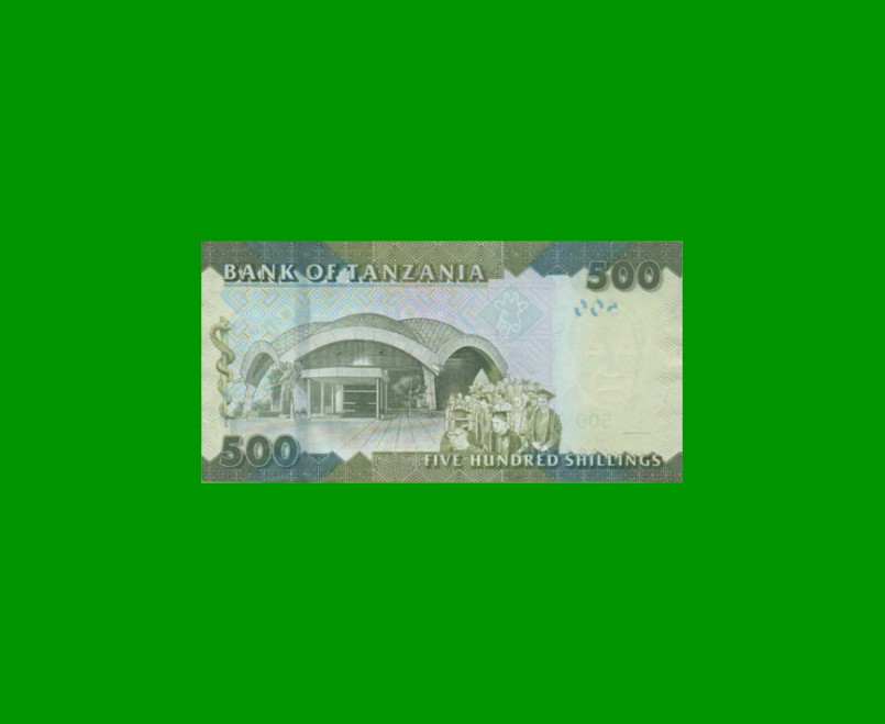 BILLETE DE TANZANIA 500 SHILLINGS, PICK 40, AÑO 2010 ESTADO SIN CIRCULAR.- - Imagen 2