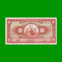 BILLETE DE PERU 10 SOLES, PICK 84a, AÑO 1967, ESTADO EXCELENTE+.-
