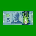 BILLETE DE CANADA 5 DOLARES POLYMERO PICK 106b, AÑO 2013, ESTADO SIN CIRCULAR.-