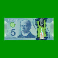 BILLETE DE CANADA 5 DOLARES POLYMERO PICK 106b, AÑO 2013, ESTADO SIN CIRCULAR.-