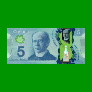 BILLETE DE CANADA 5 DOLARES POLYMERO PICK 106b, AÑO 2013, ESTADO SIN CIRCULAR.-