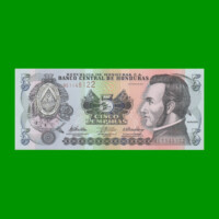 BILLETE DE HONDURAS 5 LEMPIRAS, PICK 91c, AÑO 2010 ESTADO SIN CIRCULAR.-