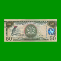BILLETE DE TRINIDAD Y TOBAGO 50 DOLARES, CONMEMORATIVO, PICK 53 AÑO 2012 ESTADO SIN CIRCULAR.-