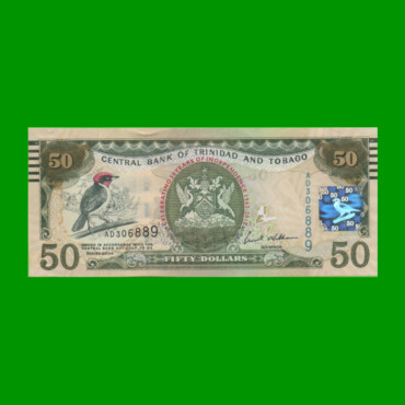 BILLETE DE TRINIDAD Y TOBAGO 50 DOLARES, CONMEMORATIVO, PICK 53 AÑO 2012 ESTADO SIN CIRCULAR.-