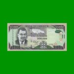 BILLETE DE JAMAICA 100 DOLARES PICK 95, AÑO 2014 ESTADO SIN CIRCULAR.-